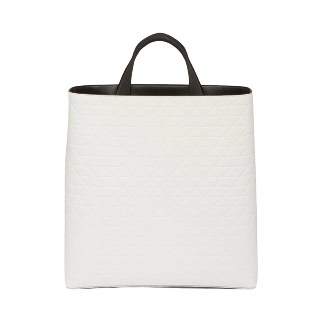 프라다 브러쉬드 레더 토트백 워터 보틀 화이트(Prada Brushed Leather Tote Bag Water Bottle White) - 2