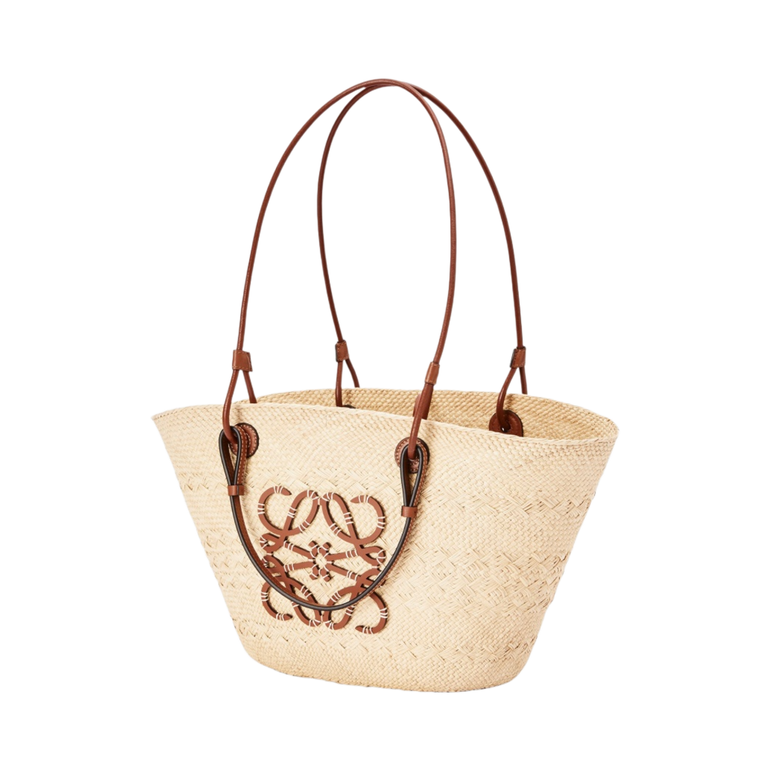 로에베 아나그램 베스킷백 이라카 팜 앤 카프스킨 내츄럴 탄(Loewe Anagram Basket Bag in Iraca Palm and Calfskin Natural Tan) - 2