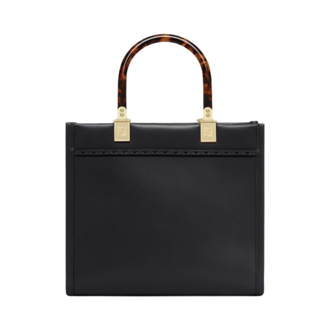 펜디 선샤인 스몰 레더 쇼퍼백 블랙(Fendi Sunshine Small Leather Shopper Bag Black) - 3