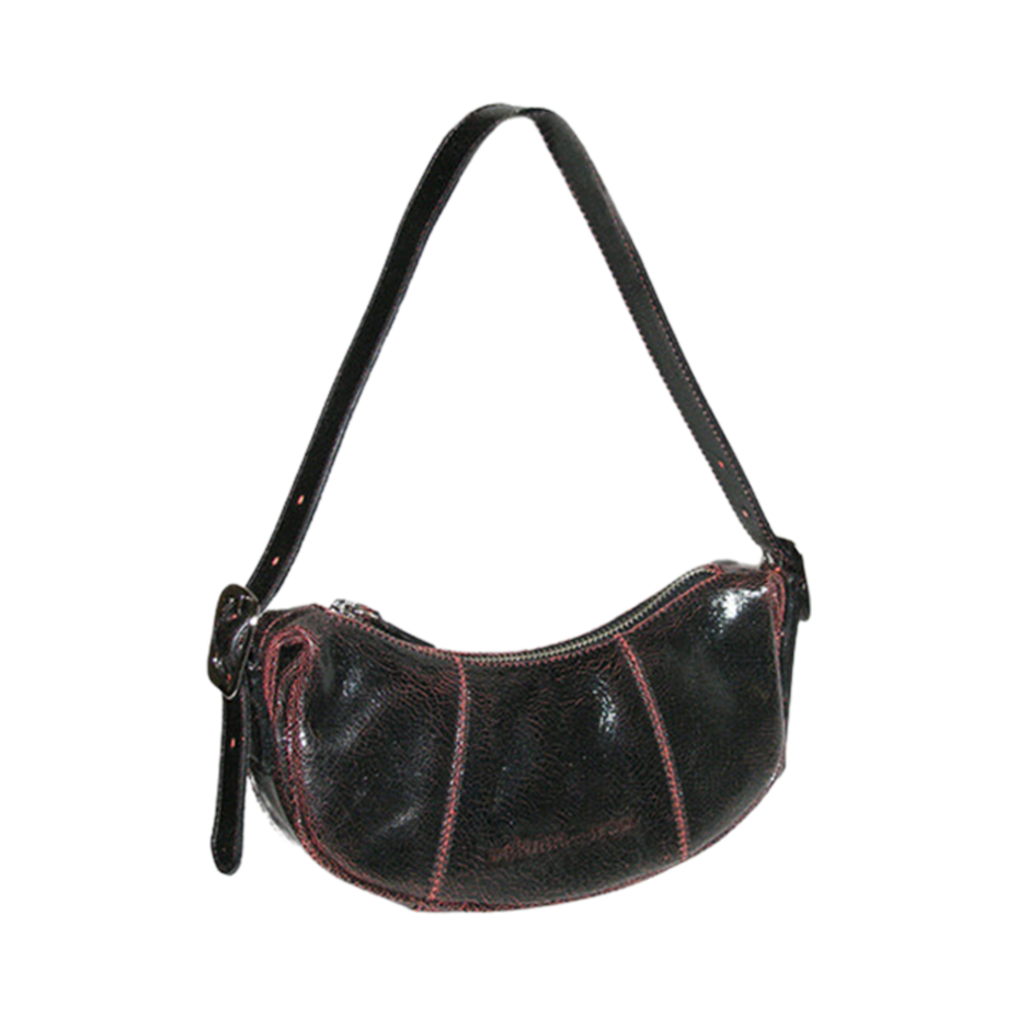 팔로마울 미니 빈 엠보스드 로고 핸드백 블랙(Paloma Wool Mini Bean Embossed Logo Handbag Black)