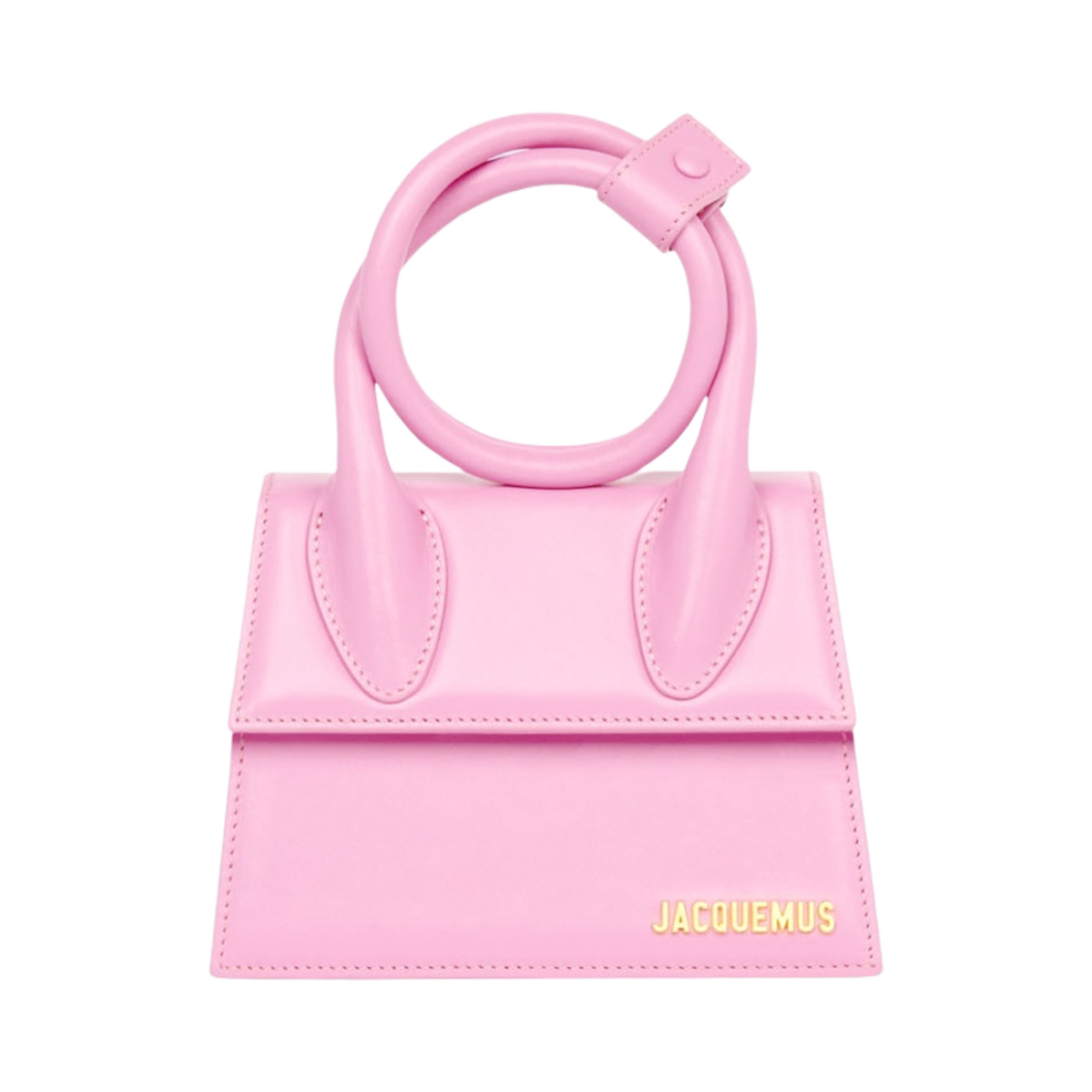 213BA005-3060-410 Jacquemus Le Chiquito Noeud Coiled Handbag Light Pink - 대표 이미지 #1