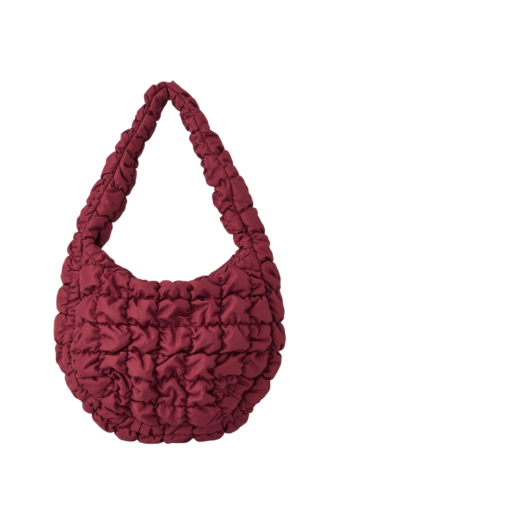 COS Quilted Mini Bag Burgundy
