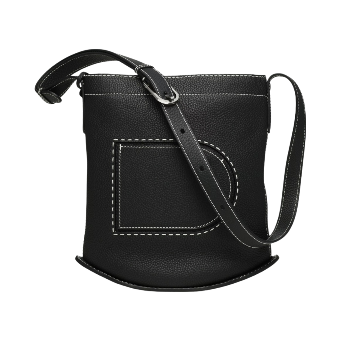 델보 팽 데일리 MM 서피케 토뤼옹 블랙 아이보리(Delvaux Pin Daily MM Surpique Taurillon Black Ivory)