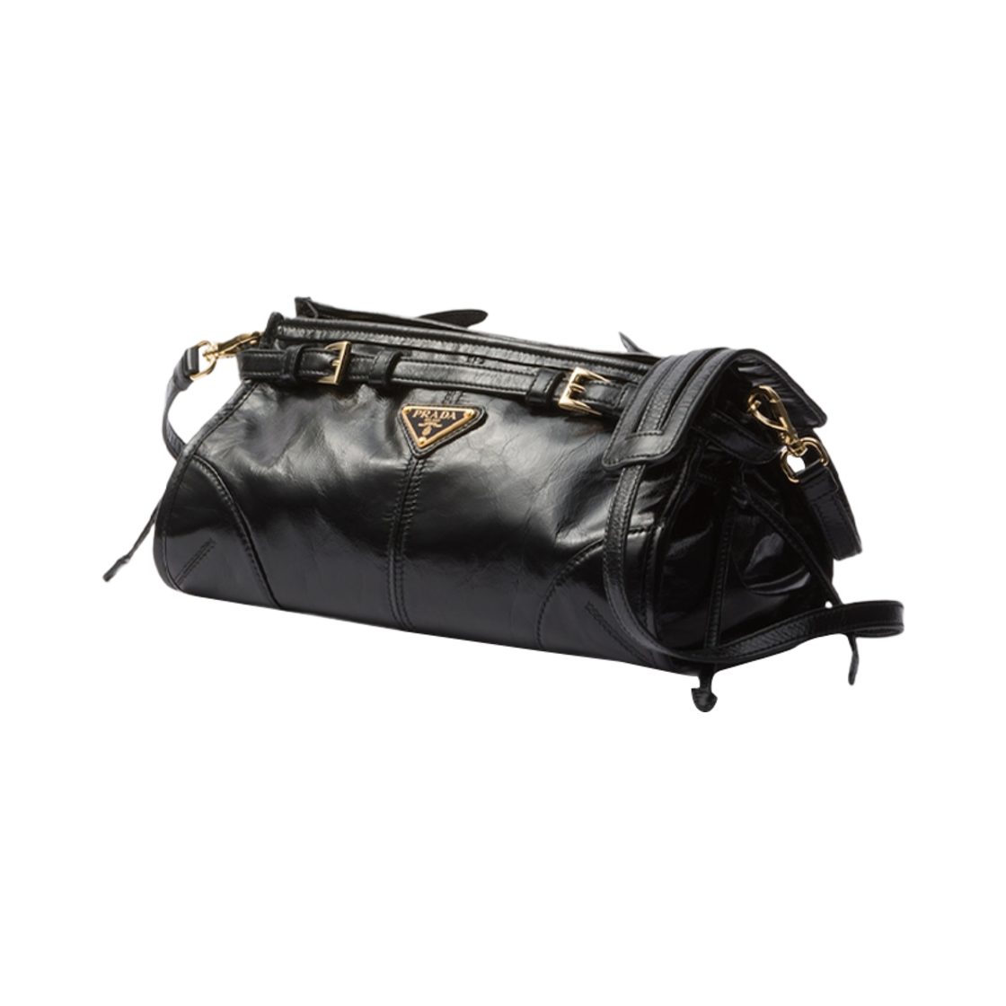 프라다 스몰 레더 숄더백 블랙(Prada Small Leather Shoulder Bag Black) - 2