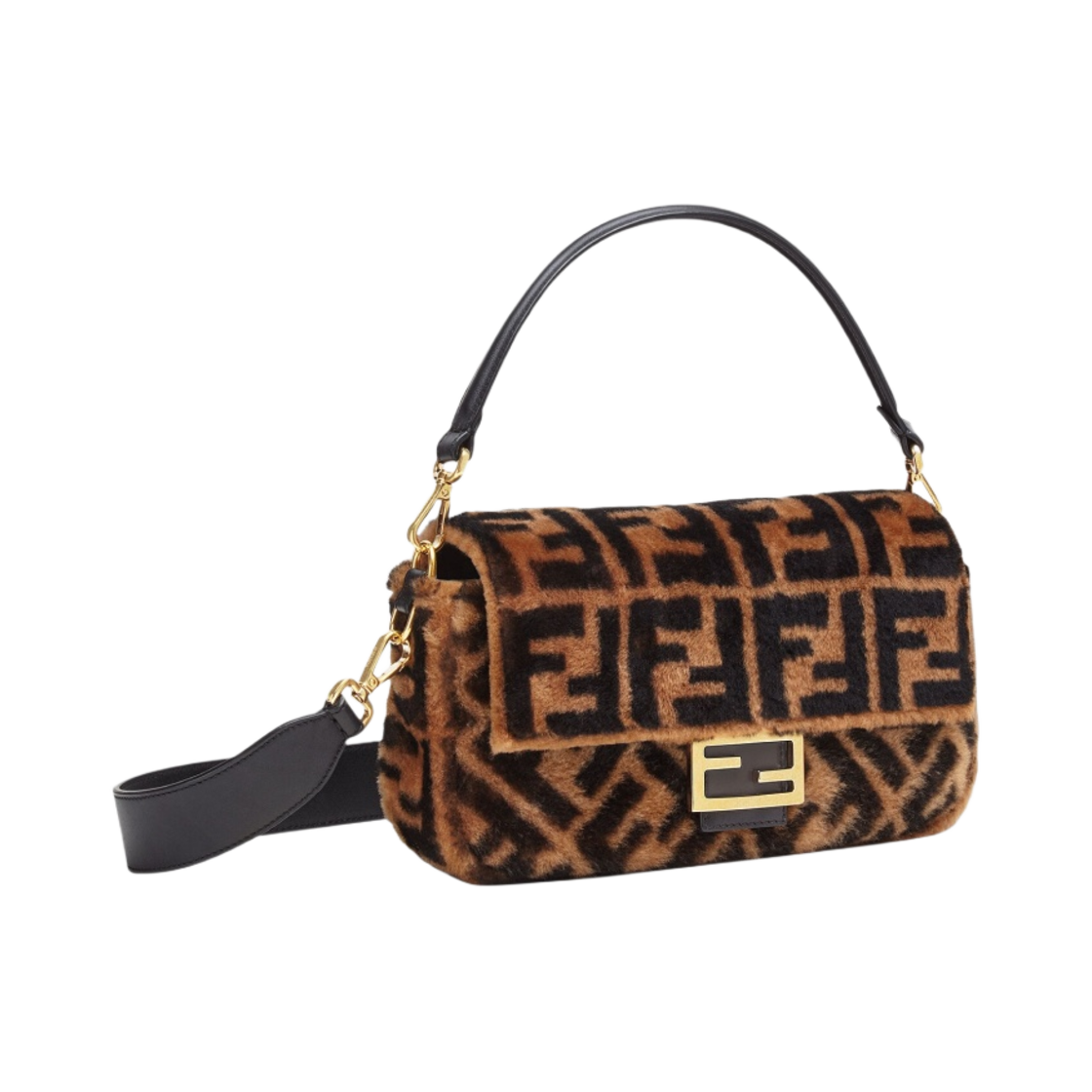 펜디 쉽스킨 미디움 바게트백 브라운(Fendi Sheepskin Medium Baguette Bag Brown) - 2