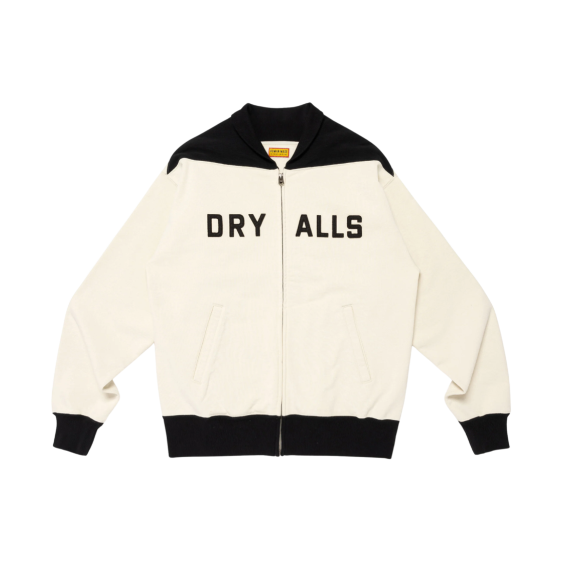 HM29CS005 Human Made Zip-Up Sweatshirt White