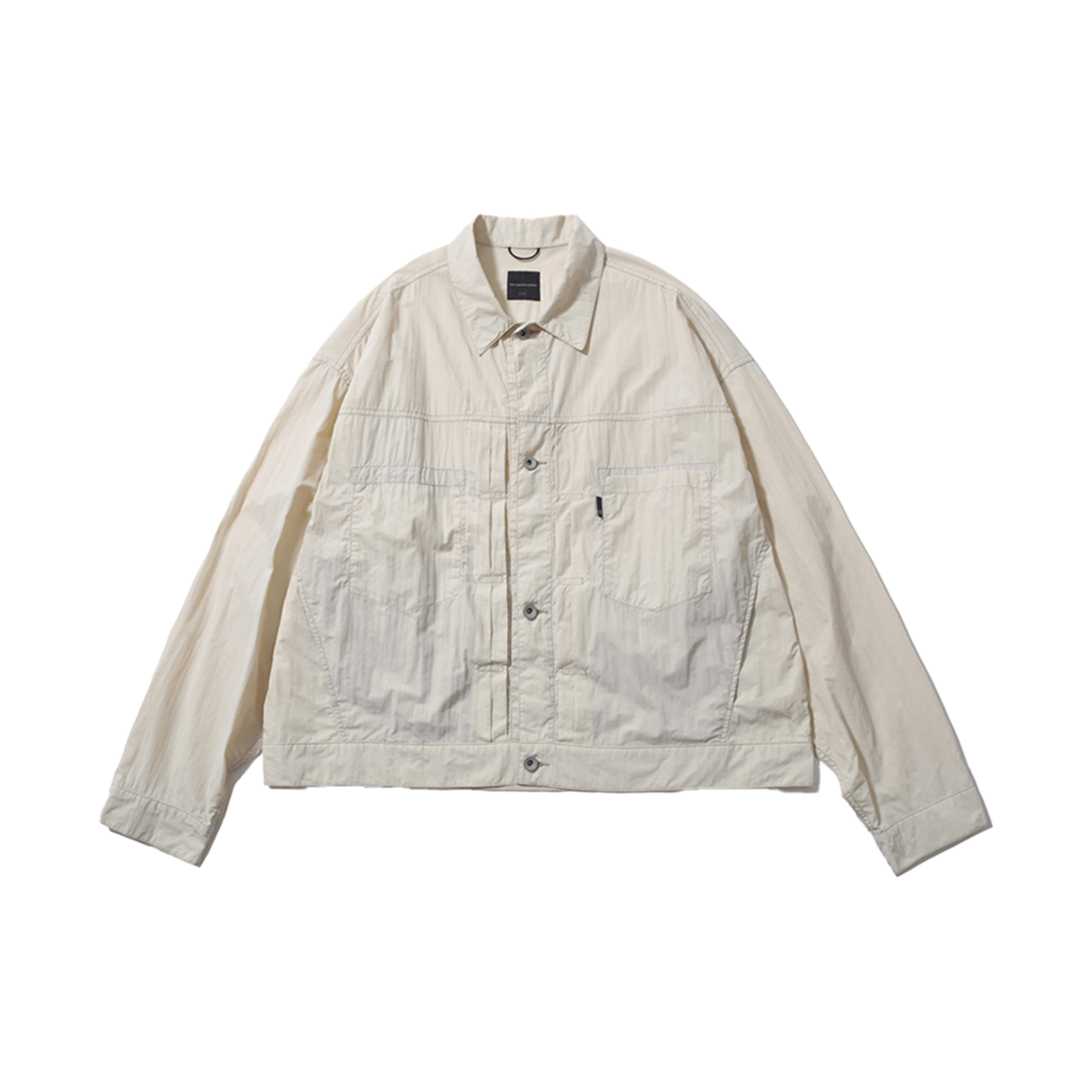 PMF024-01JK03-e [SS24] moif Trucker Blouson Ecru