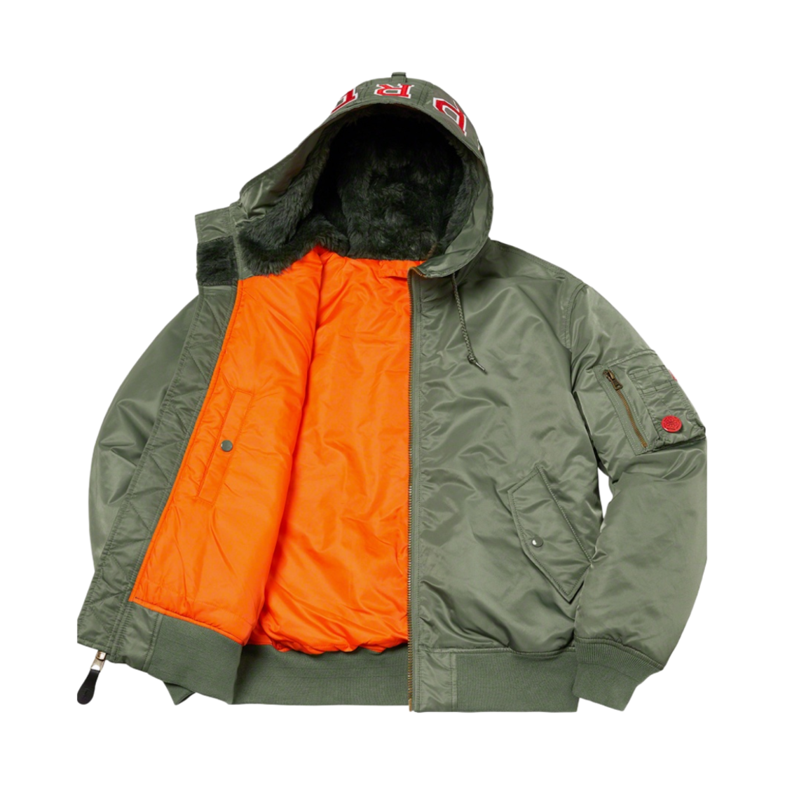 슈프림 후드 MA-1 올리브 - 21FW(Supreme Hooded MA-1 Olive - 21FW) - 2