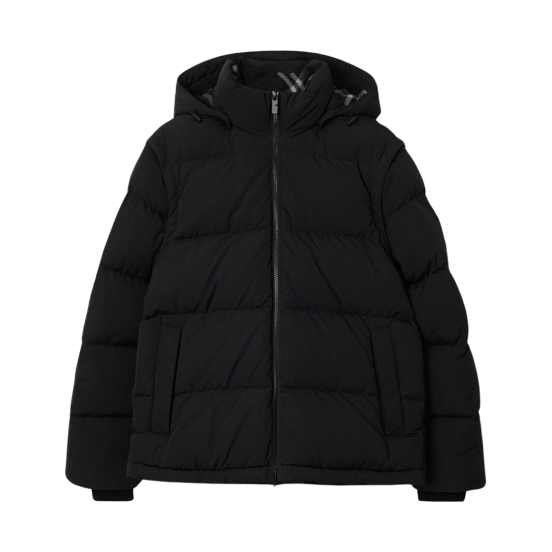 8096911 Burberry Logo Patch Puffer Jacket Black