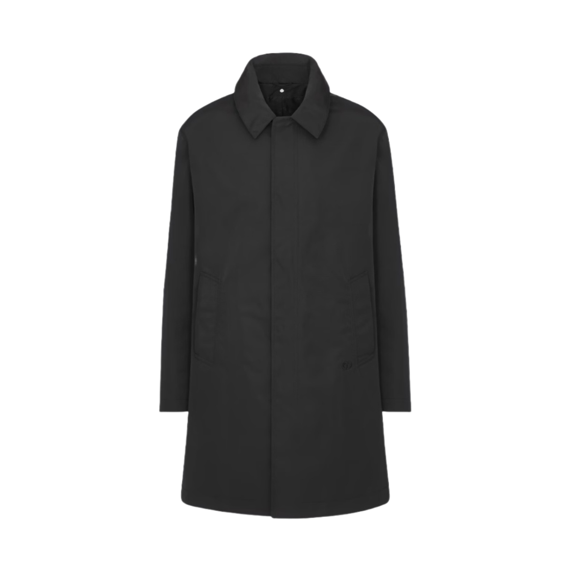 디올 CD 아이콘 코튼 블렌드 오토만 트렌치코트 블랙(Dior CD Icon Cotton Blend Ottoman Trench Coat Black)