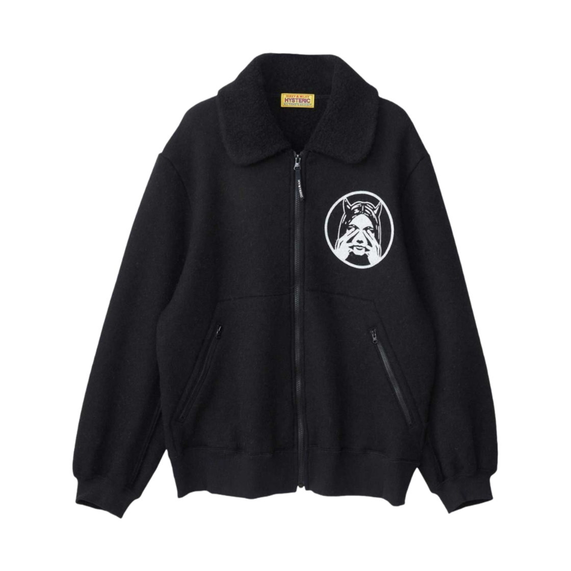 (W) 히스테릭 글래머 배드 애스 마마 점퍼 블랙((W) Hysteric Glamour Bad Ass Mama Jumper Black) - 2