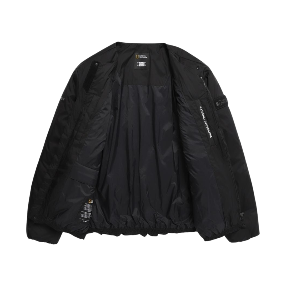 내셔널 지오그래픽 토르니에 U 넥 스티치 라이트웨이트 구스 다운 점퍼 카본 블랙(National Geographic Tornier U Neck Stitch Lightweight Goose Down Jumper Carbon Black) - 2