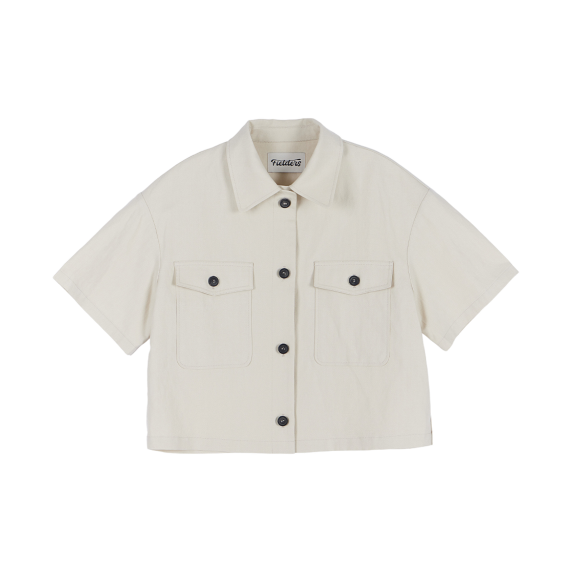 FDC21JKW98BGnew Fielders Woman Trucker Linen Crop Jacket Beige