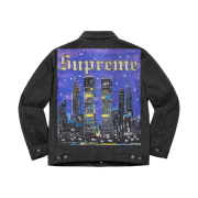 Supreme New York Painted Trucker Jacket Black - 19SS