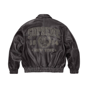 Supreme Gem Studded Leather Jacket Black - 24SS