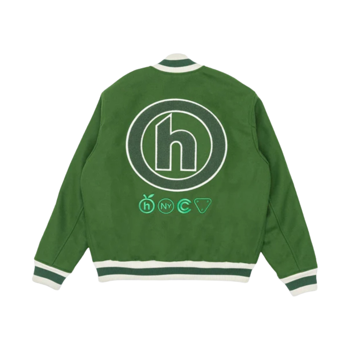 - Hidden NY x Goldwin New York Varsity Jacket Green