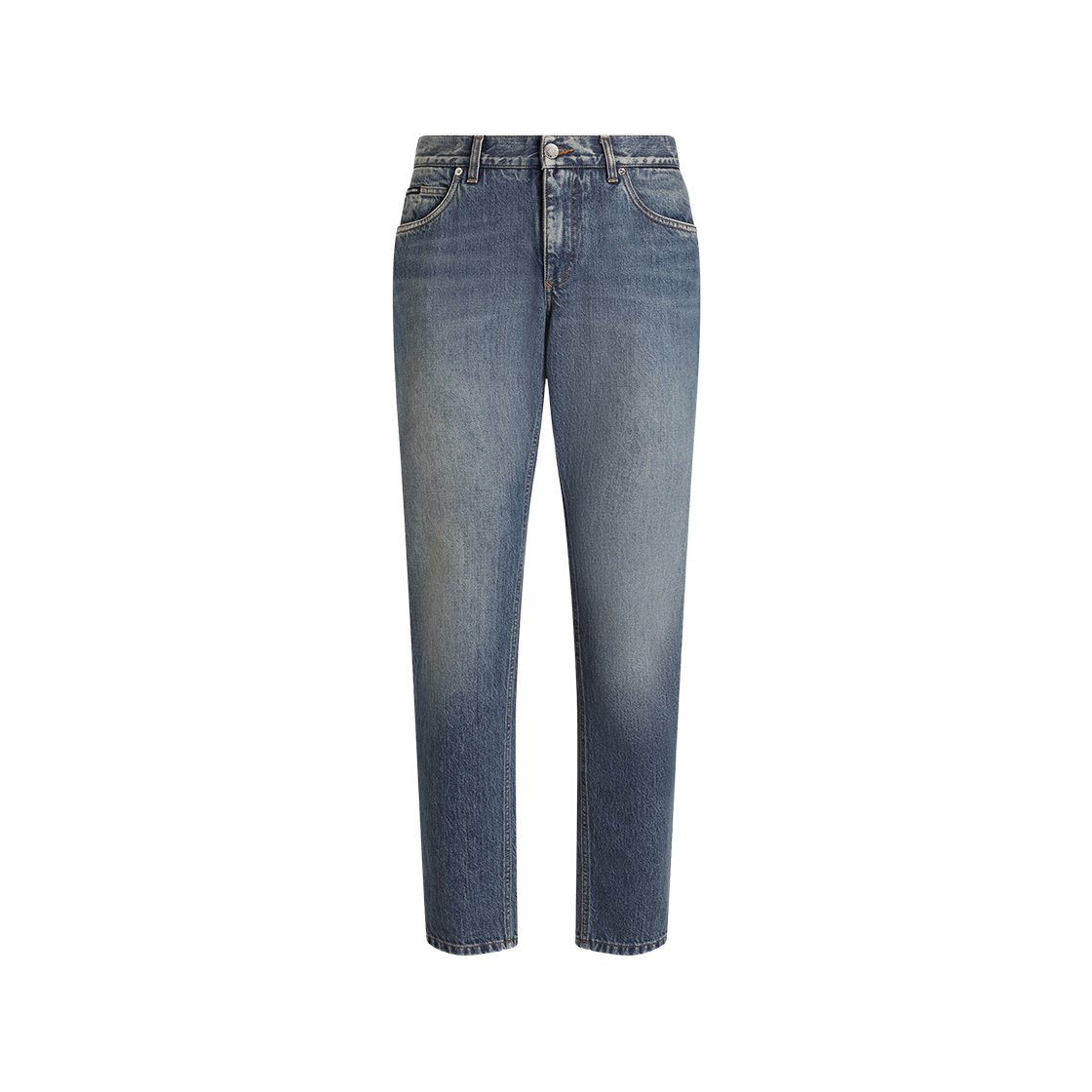 GYJCCDG8NR9S9001 Dolce & Gabbana Regular Cotton Jeans Multicolor