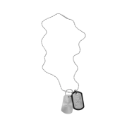 Diesel Dx1553040 Stainless Steel Dog Tag Necklace Silver
