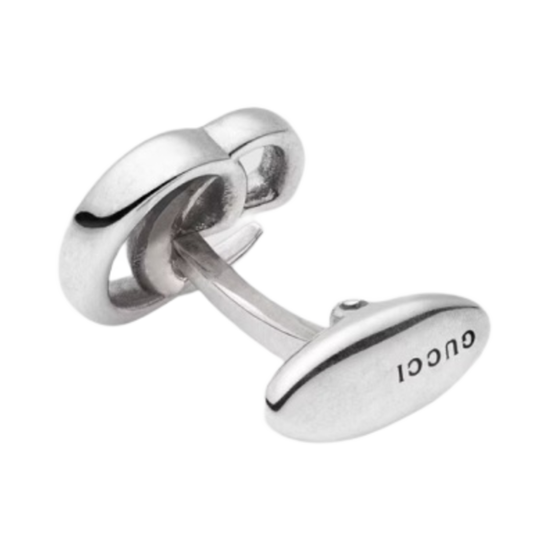 구찌 실버 커프스링크 더블 G 실버 에이지드 피니쉬(Gucci Silver Cufflinks With DoubleG Silver Aged Finish) - 2
