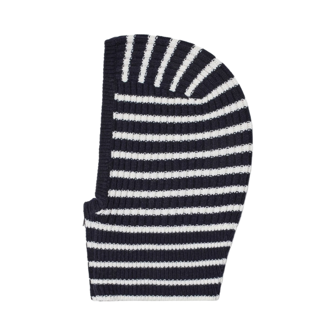 - (W) Open Yy Stripe Zip Up Balaclava Navy