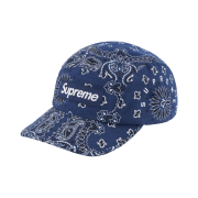 Supreme Bandana Camp Cap Navy - 21SS