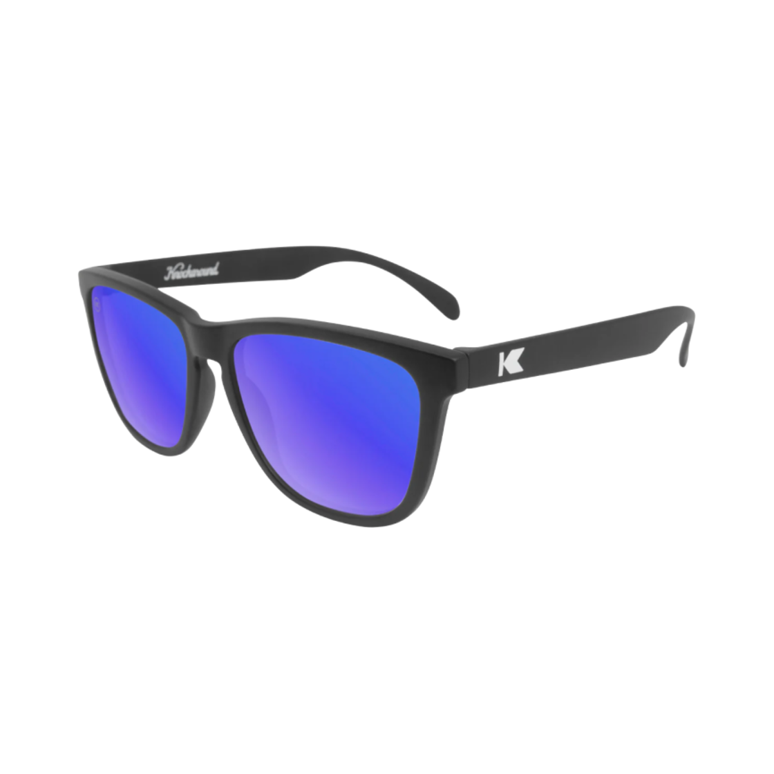 낙어라운드 클래식 블랙 문샤인 매트 블랙 블루 문샤인(Knockaround Classics Black Moonshine Matte Black Blue Moonshine)