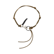 Our Legacy Ladon Leather Keychain Olive