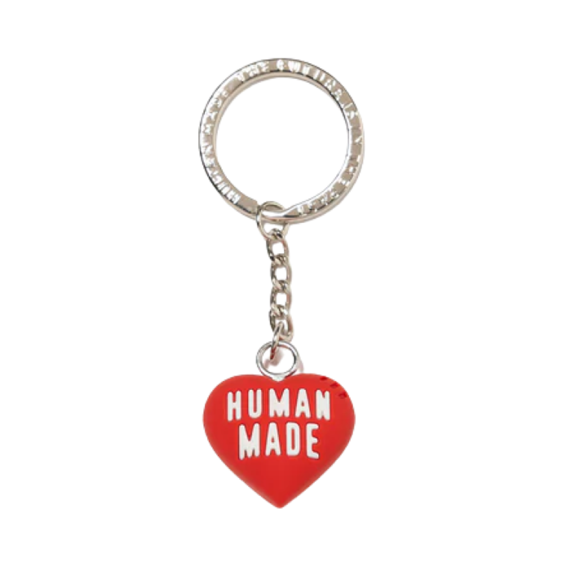 휴먼 메이드 하트 러버 키체인 레드(Human Made Heart Rubber Key Chain Red)