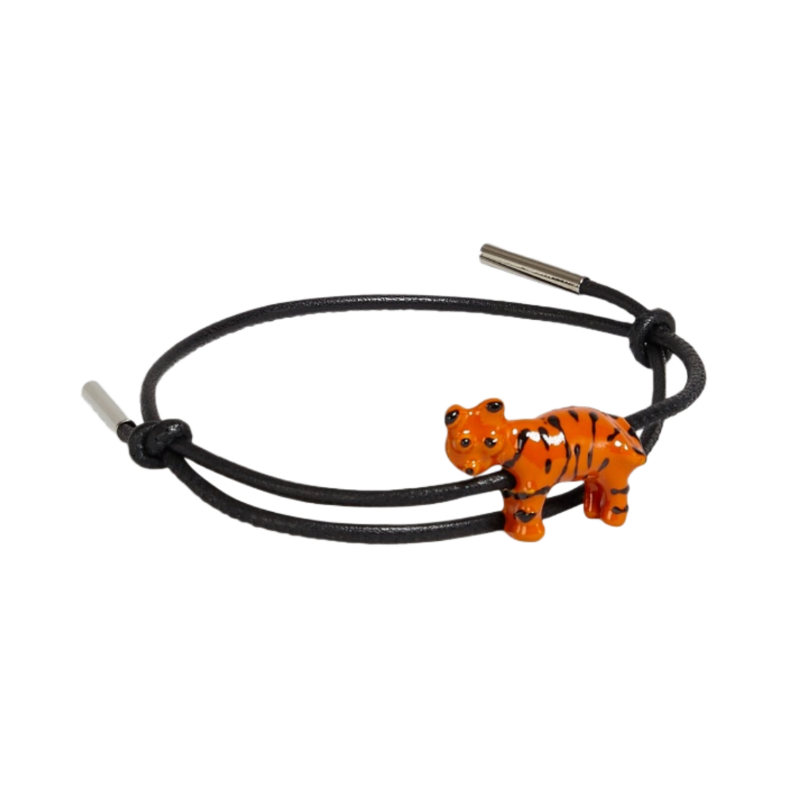 마르니 에나멜 메탈 타이거 레더 브레이슬릿 콜(Marni Enamelled Metal Tiger Leather Bracelet Coal) - 1