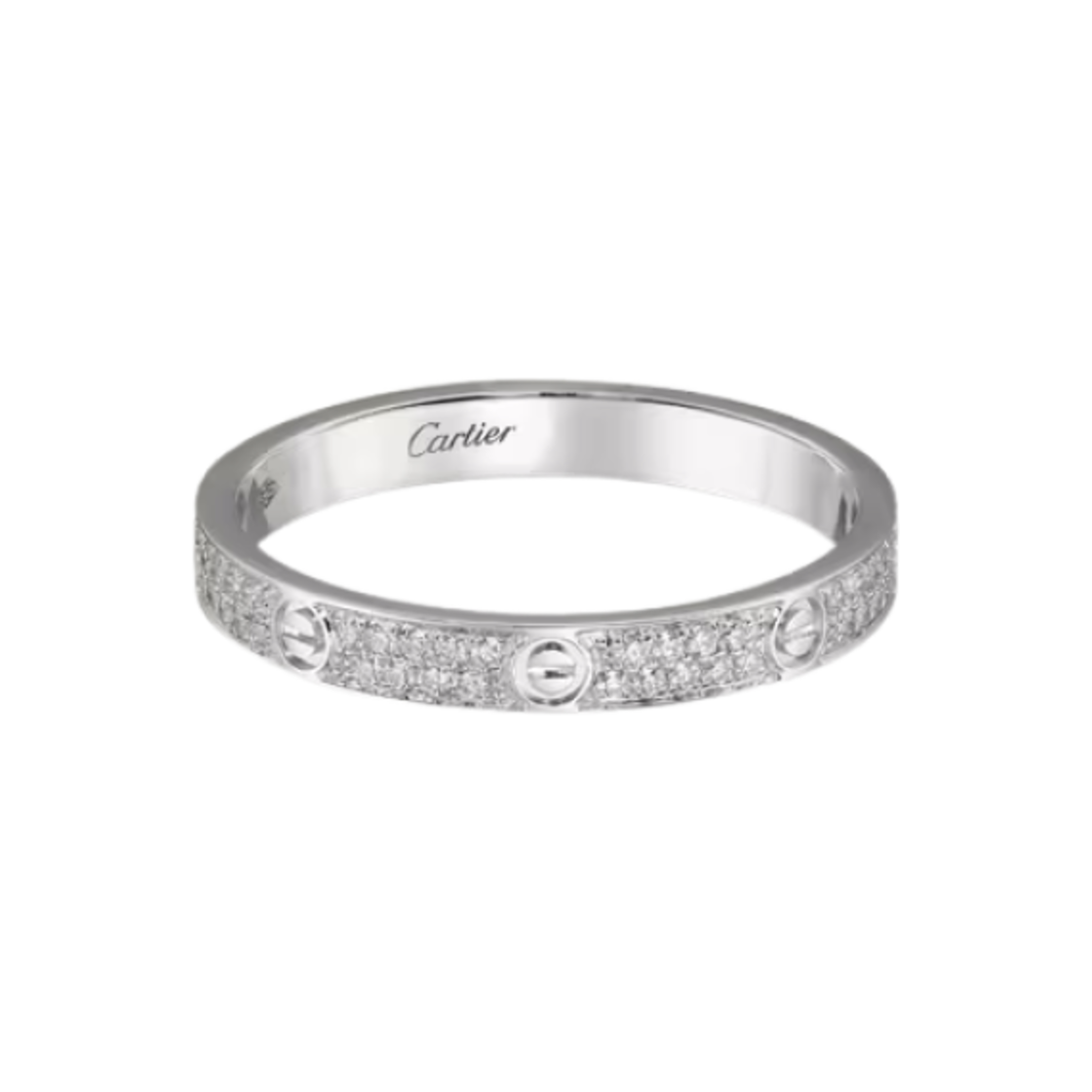 까르띠에 러브 링 미니 화이트 골드 다이아몬드(Cartier Love Ring Mini White Gold Diamond) - 1