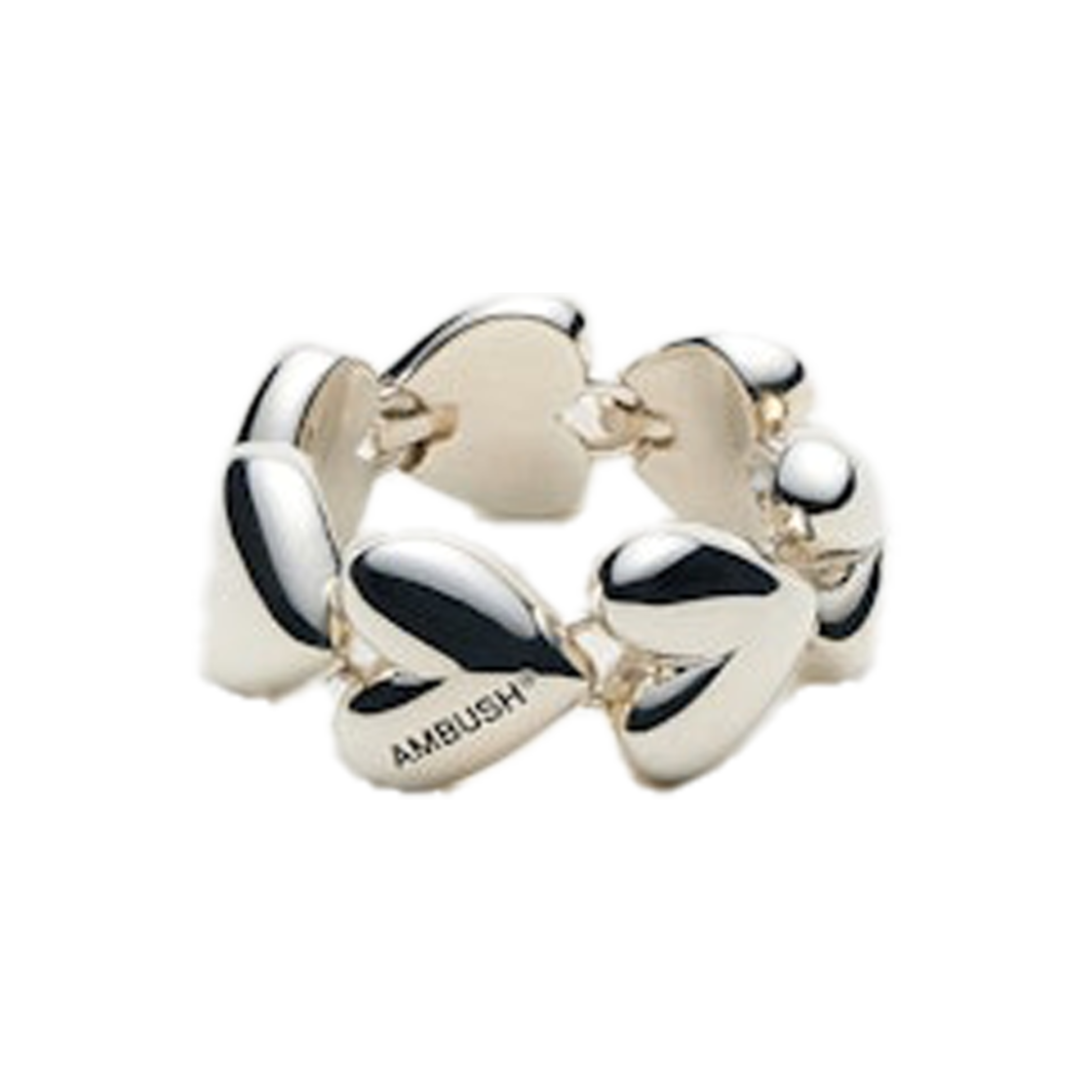 AMBUSH Heart Link Ring シルバー　Lサイズ AMBUSH Heart Link Ring シルバー Lサイズ アクセサリー