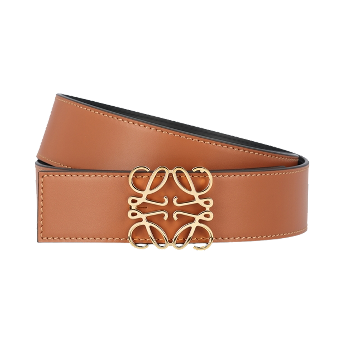 E821238X12-2544 Loewe Anagram Reversible Belt Tan Black