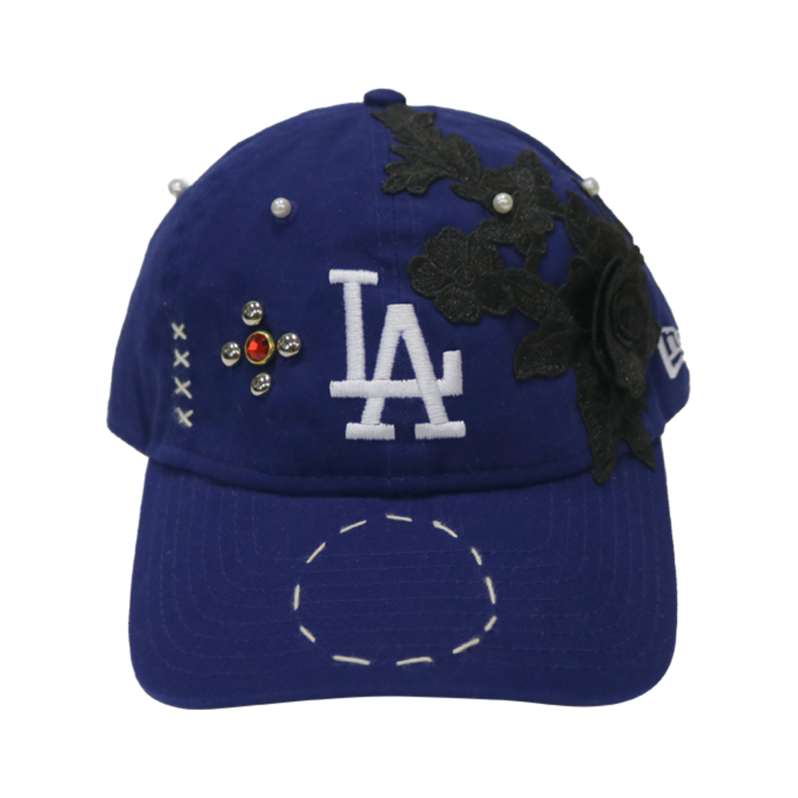 AP24FWAC12017BLUOS R&Co. Apache Wlb LAce Custom Dad Cap LA Royal Blue #33