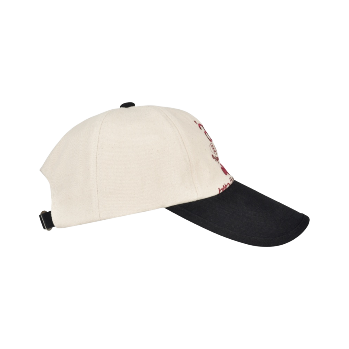 에이에이 웹 로고 5 패널 볼캡 에크루 블랙(Aeae Web Logo 5 Pannel Ball Cap Ecru Black) - 3