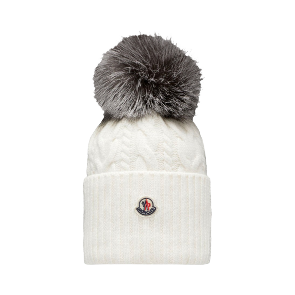 (W) 몽클레르 폼폼 비니 아이보리 - 22FW((W) Moncler Beanie with Pom Pom Ivory - 22FW) - 1