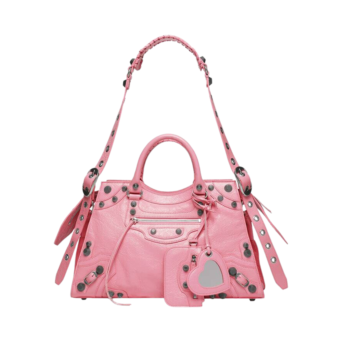 발렌시아가 네오 카골 시티 핸드백 핑크(Balenciaga Neo Cagole City Handbag Pink) - 1