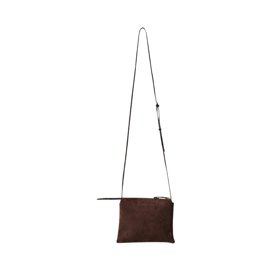 더 로우 누 미니 트윈 스웨이드 백 모카(The Row Nu Mini Twin Bag in Suede Mocha)