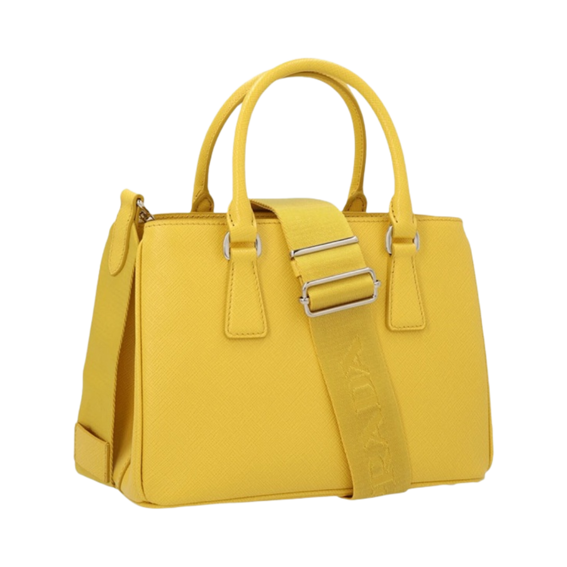 1BA296-NZV-F0377 Prada Galleria Saffiano Leather Mini Bag Sunny Yellow - #2