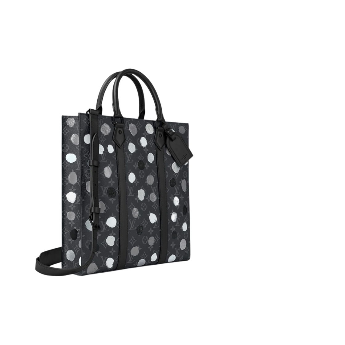 루이비통 x 야요이 쿠사마 삭 플라 블랙 실버(Louis Vuitton x YK Sac Plat Black Silver) - 2