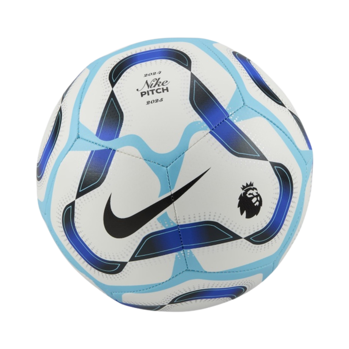 나이키 프리미어리그 2024/25 피치 풋볼 화이트 레이서 블루 라군 펄스 블랙(Nike Premier League 2024/25 Pitch Football White Racer Blue Ragoon Pulse Black)