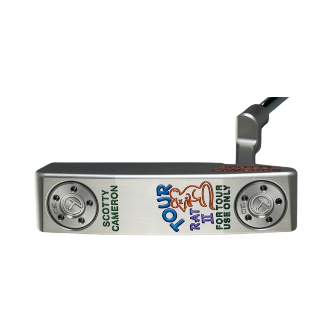 타이틀리스트 스카티 카메론 써클티 투어 랫 II 실버 USA 써클티 헤드커버 투어 온리 피스톨리니 플러스 그립 퍼터 34인치 그린 블루 퍼플(Titleist Scotty Cameron Circle T Tour Rat II Silver USA Circle T Headcover Tour Only Pistolini Plus Grip Putter 34-Inch Green Blue Purple) - 3