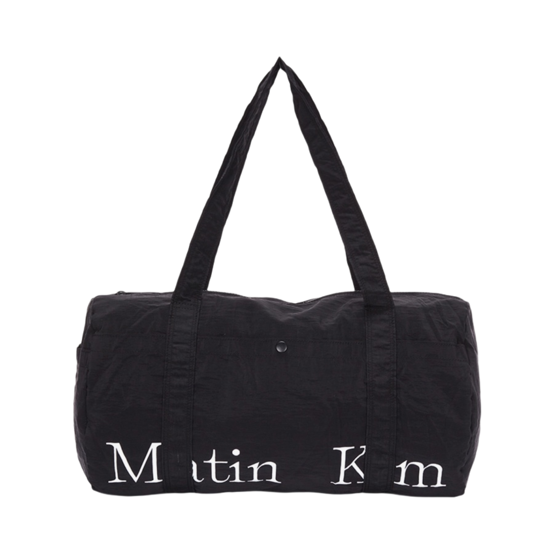마뗑킴 로고 스포티 더플백 블랙(Matin Kim Logo Sporty Duffel Bag Black)