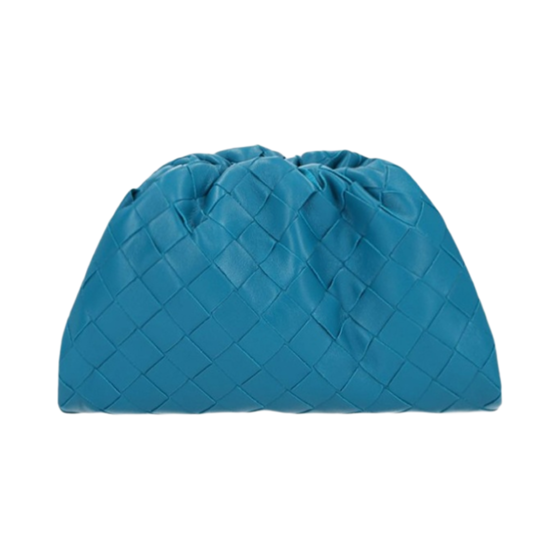 보테가 베네타 미니 레더 파우치 블루 프린트(Bottega Veneta Mini Leather Pouch Blue Print) - 2