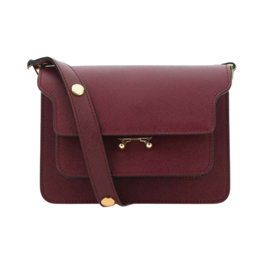 마르니 사피아노 미니 트렁크백 루비(Marni Saffiano Mini Trunk Bag Ruby) - 1