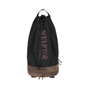 (W) Sculptor Two Way Bucket Messenger Bag Black