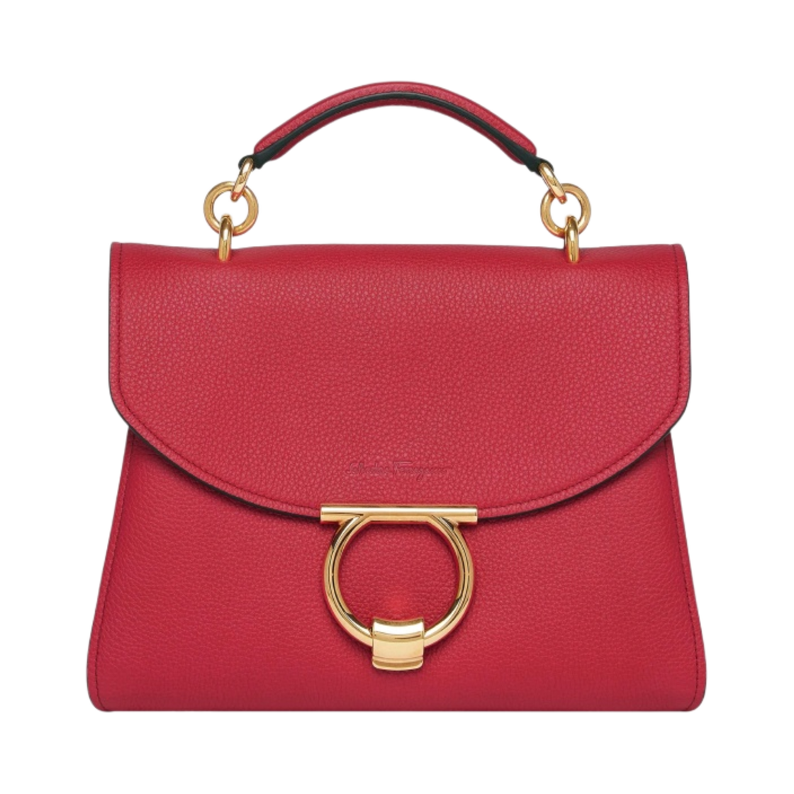 페라가모 스몰 간치니 탑 핸들백 쿠렌트(Ferragamo Small Gancini Top Handle Bag Currant) - 1