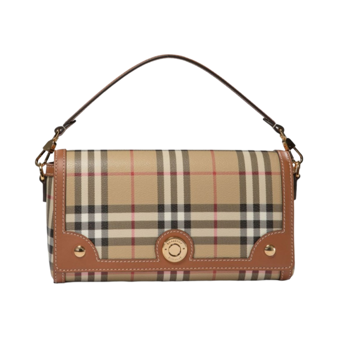 8092048 Burberry Vintage Check Logo Plaque Shoulder Bag Multicolour