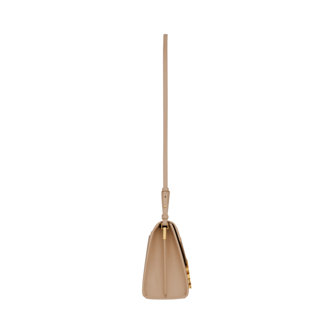 생로랑 그랑 드 뿌드르 엠보스드 레더 카산드라 미디움 탑 핸들백 다크 베이지(Saint Laurent Cassandra Medium Top Handle Bag in Grain de Poudre Embossed Leather Dark Beige) - 3