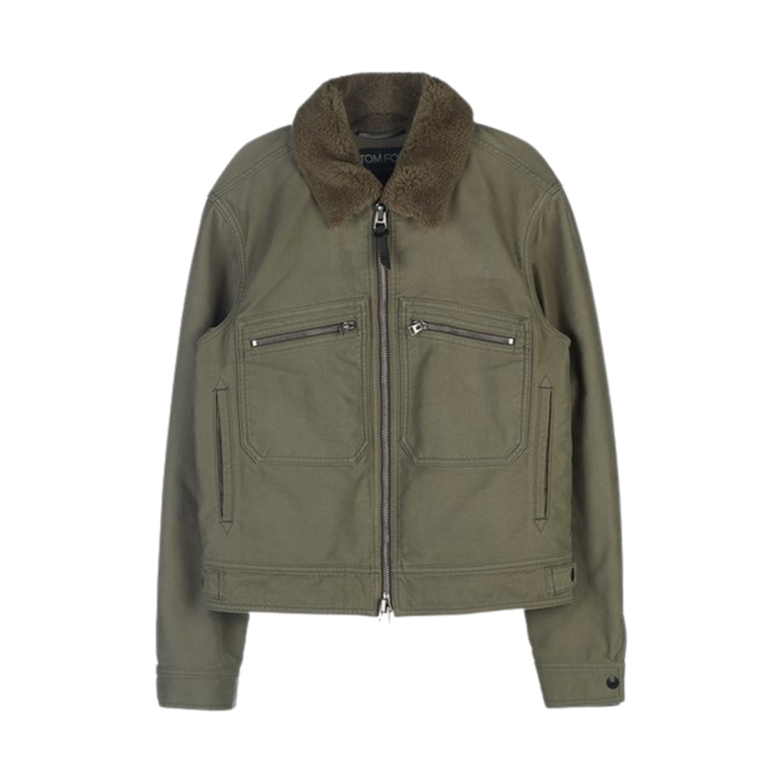 BA093-TFO321-S05 Tom Ford Cotton Jacket Khaki