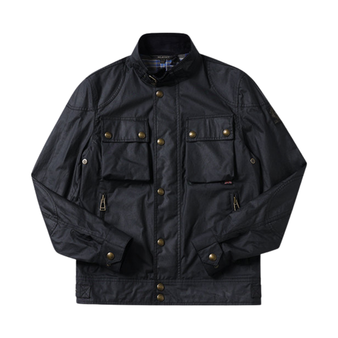 104160 Belstaff Waxed Cotton Racemaster Jacket Dark Navy